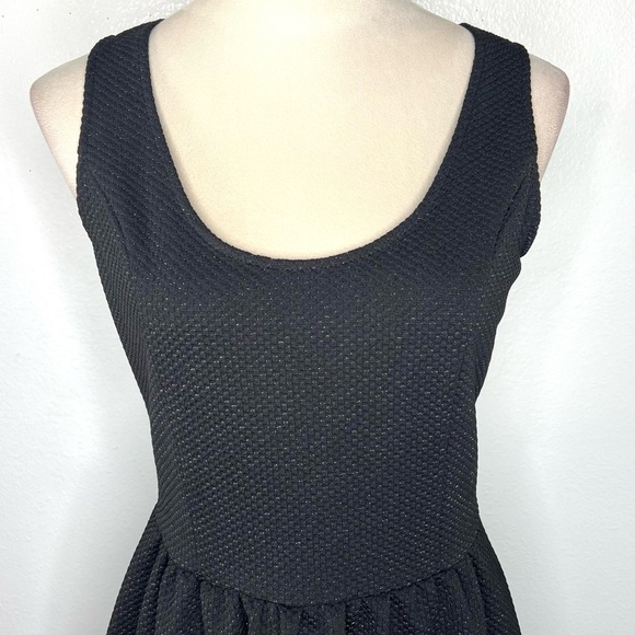 ANTHROPOLOGIE HD In Paris Starry Night Mini Dress Black Fit & Flare Size Medium - Picture 4 of 13